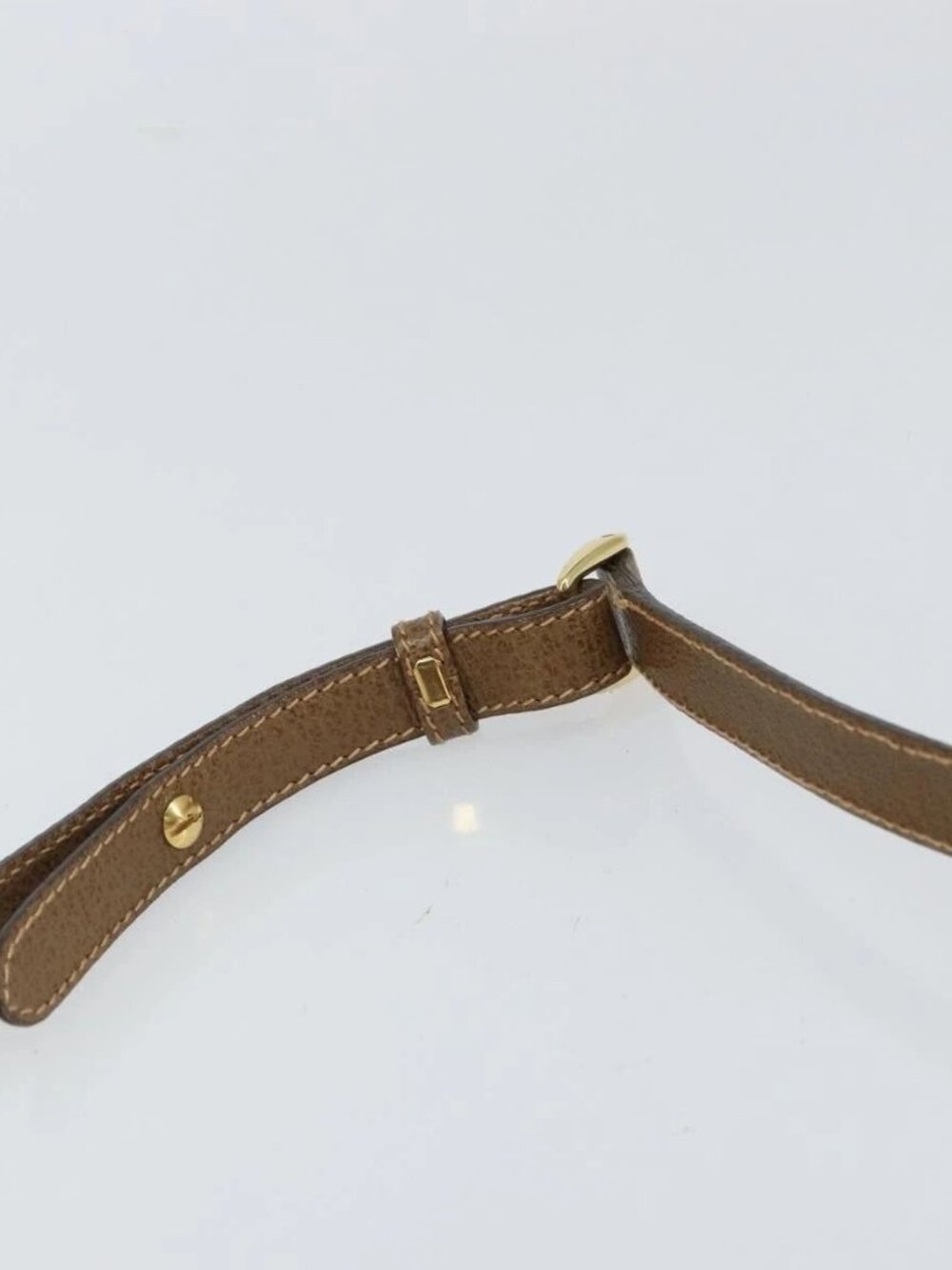 GUCCI Shoulder Bag Nylon Leather Beige Gold 007 754 0074 Auth ep12620 - Picture 9 of 16